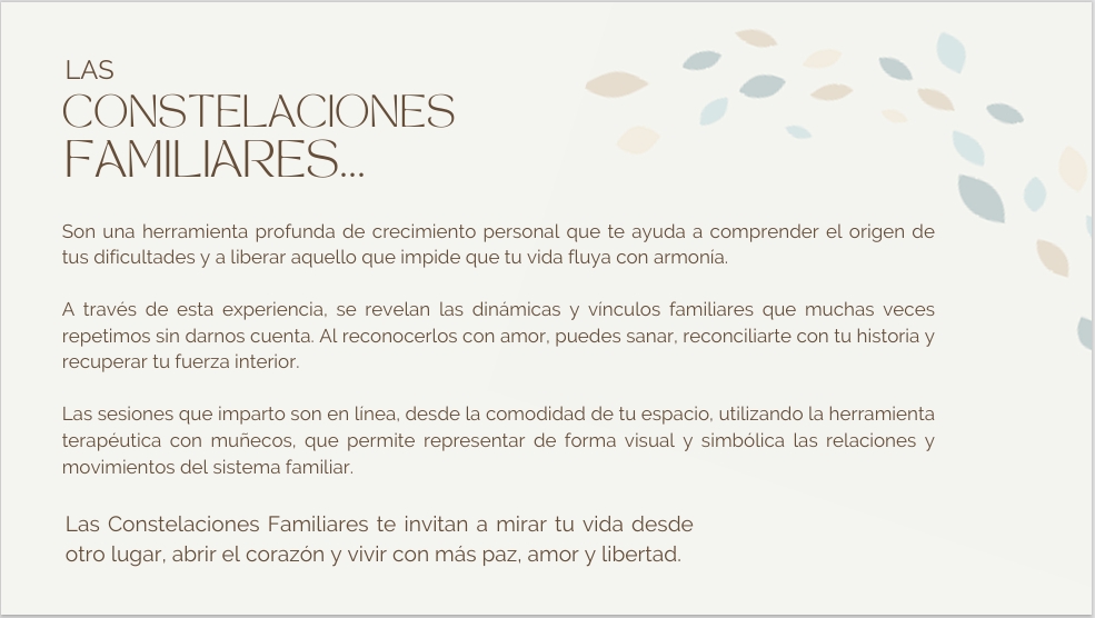 Información sobre Constelaciones Familiares